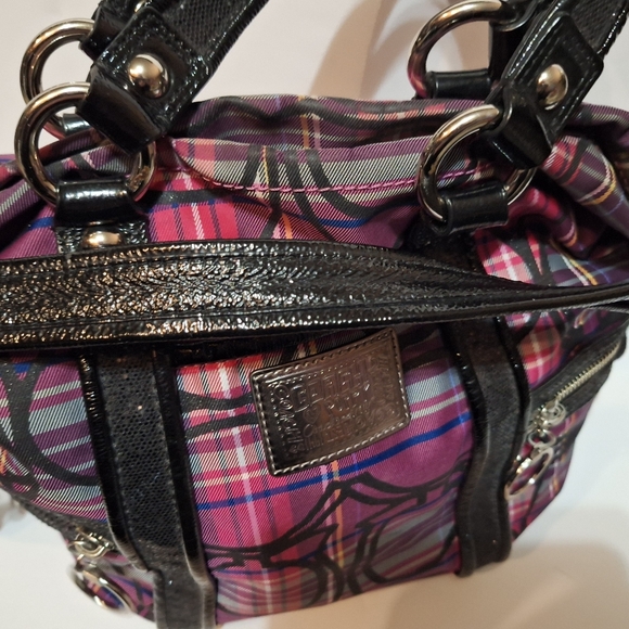 Coach Signature Poppy Tartan Plaid Spotlight 14371 - Picture 10 of 16